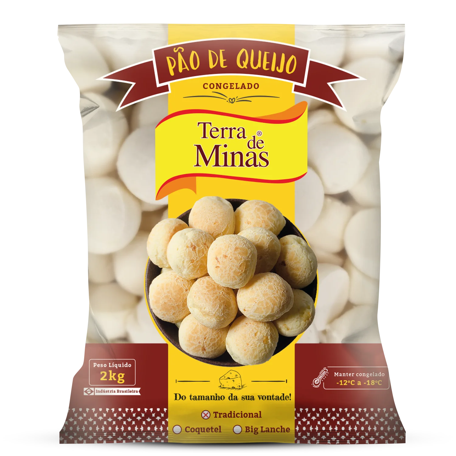 Pão de Queijo Terra de Minas 2kg Tradicional